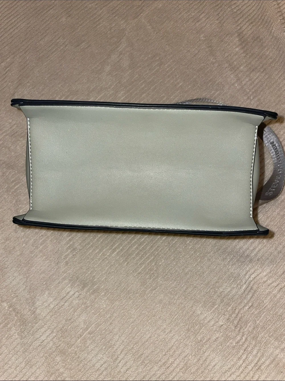 Steve Madden Olive Green Square Crossbody or Shoulder Bag with Branded Strap